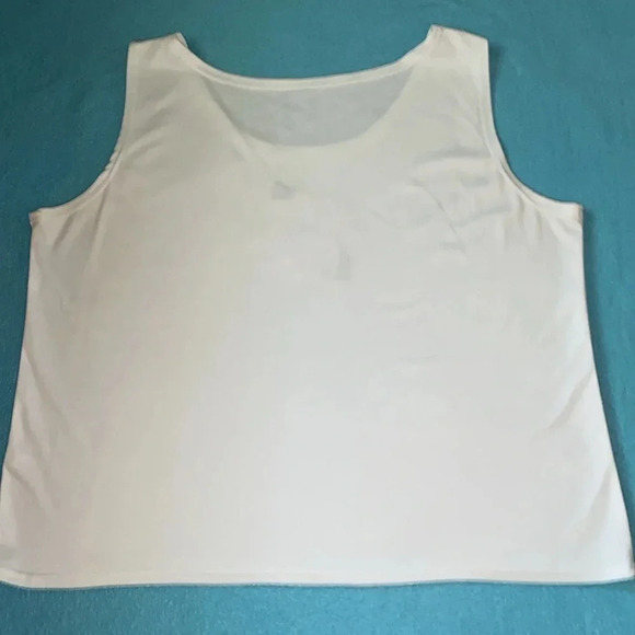 ALFRED DUNNER 2pc set floral collar button up top and embellished tank size 16 - Picture 12 of 15